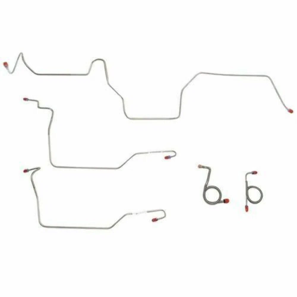 1971-72 Ford Mustang Front Brake Line Kit w_ Power Disc Brakes - ZKT7102OM